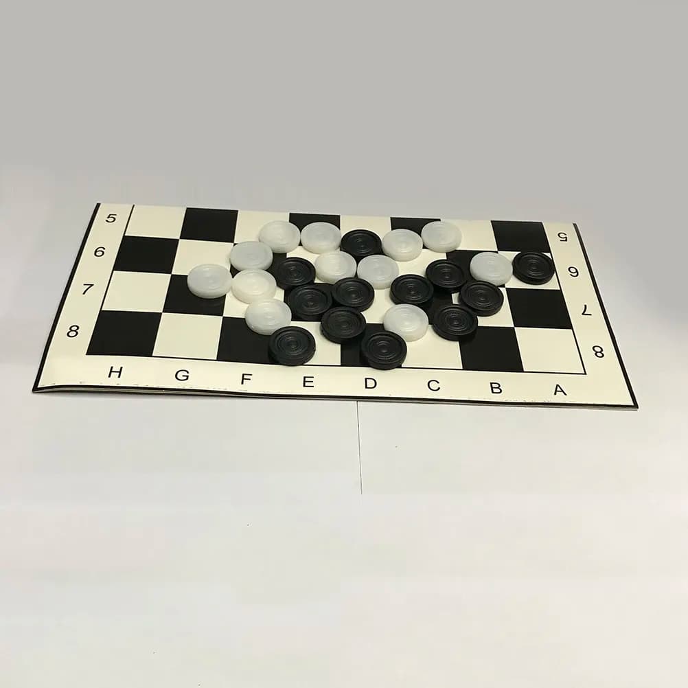Set di Scacchi Pieghevole in Plastica, Pezzi ad Alta Resistenza, Design Portatile per Bambini e Adulti, Uso Interno ed Esterno