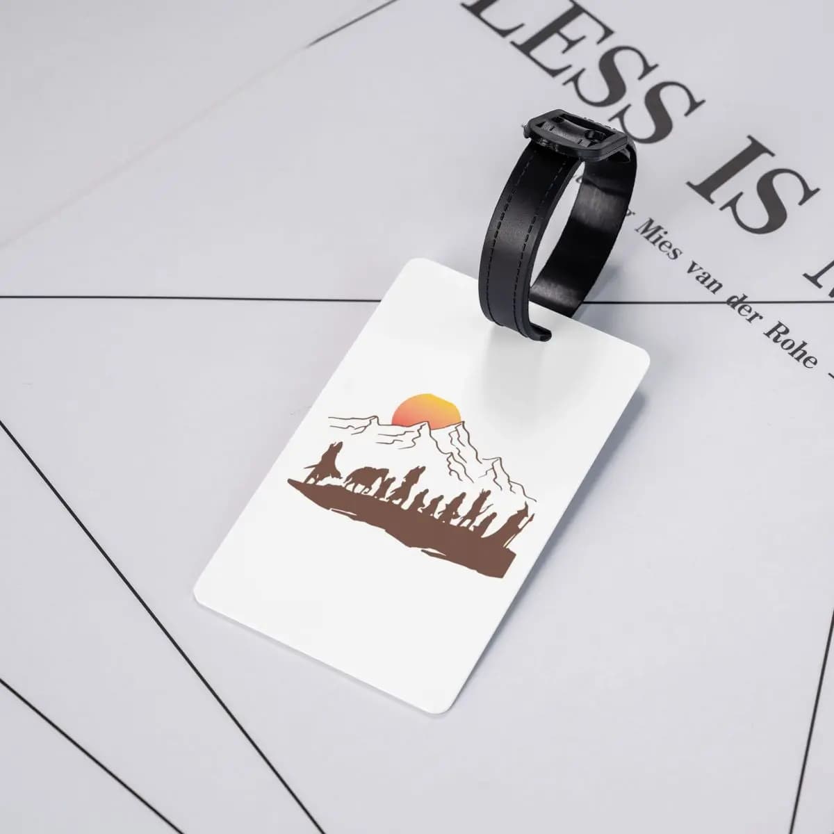 Etichette per Bagagli The Fellowship, Accessori per Valigie, Targhette per Bagagli da Viaggio, Porta Etichette con Nome e Indirizzo