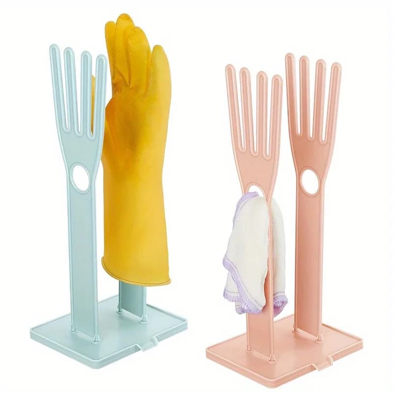 1/2Pc Guanti Da Cucina Porta Guanto Stendino Asciugatrice Guanti di Plastica Gomma Rack Lavello Del Basamento Appendiabiti Riutilizzabile asciugamano di Stoccaggio