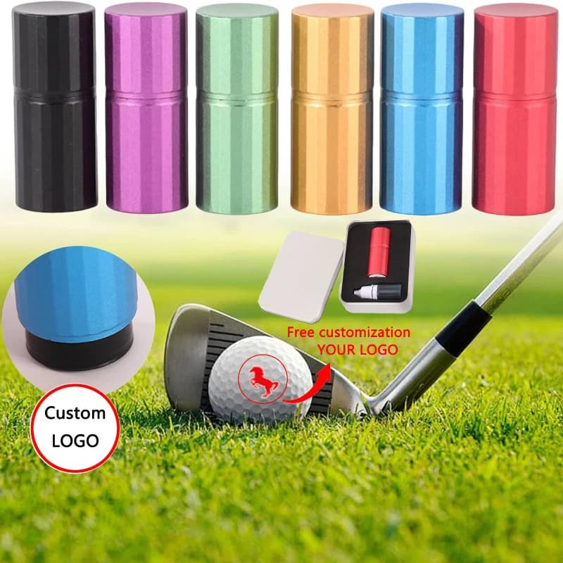 Timbro Personalizzato per Palline da Golf, Marcatore Impermeabile con Testo e Motivo, Accessori da Golf, Regalo Unico per Amanti del Golf