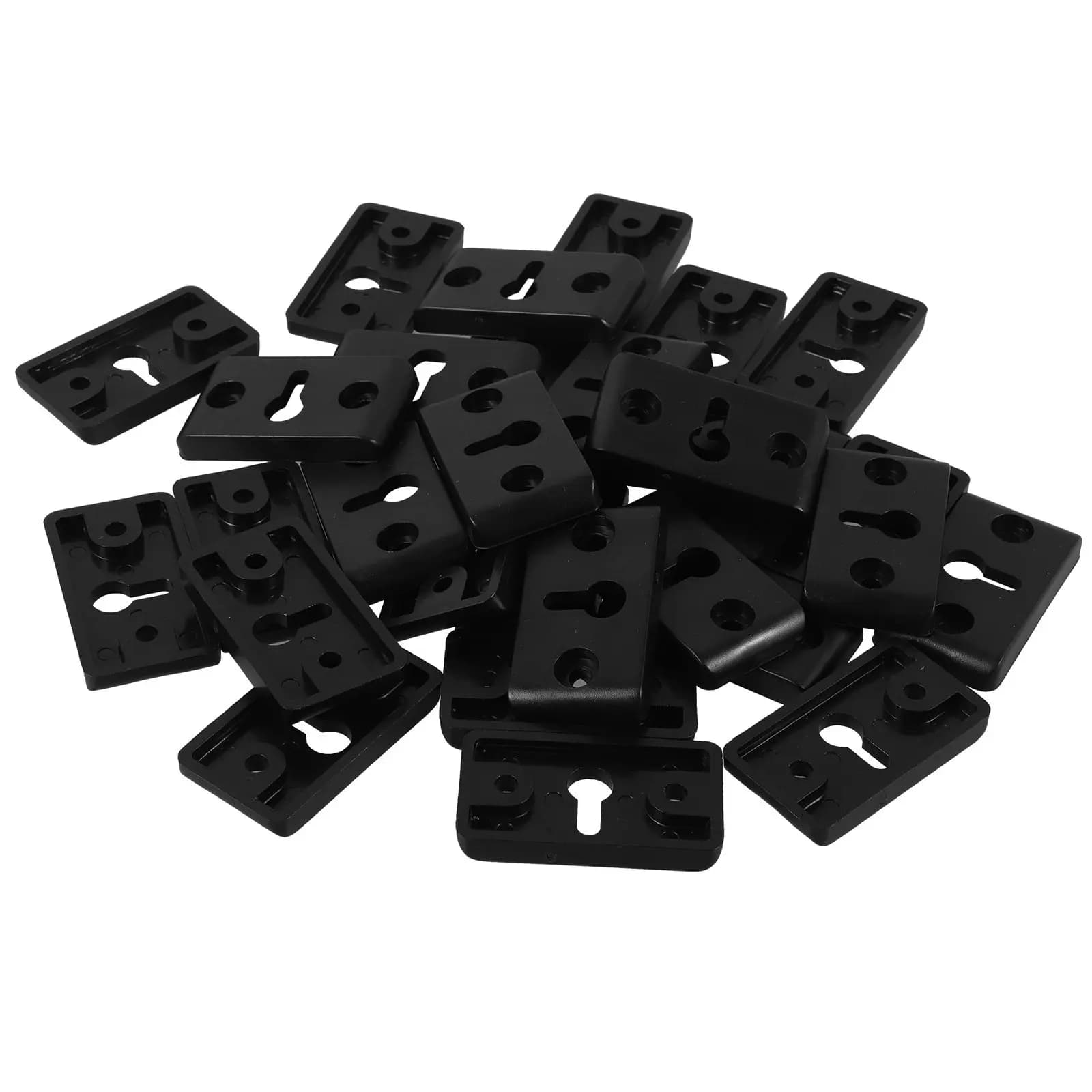 50Pcs Audio Speaker Hanger Bracket Strong Break Resistant Plastic Wall Mounted Speaker Hook for Hifi Speakers Monitor Stands