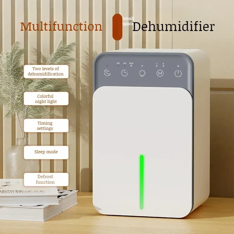 Deumidificatore d'aria Muto Assorbitori di umidità Macchina Essiccatore d'aria per la casa Camera da letto Ufficio Cucina Deodorante Asciugatrice Spina UE/USA