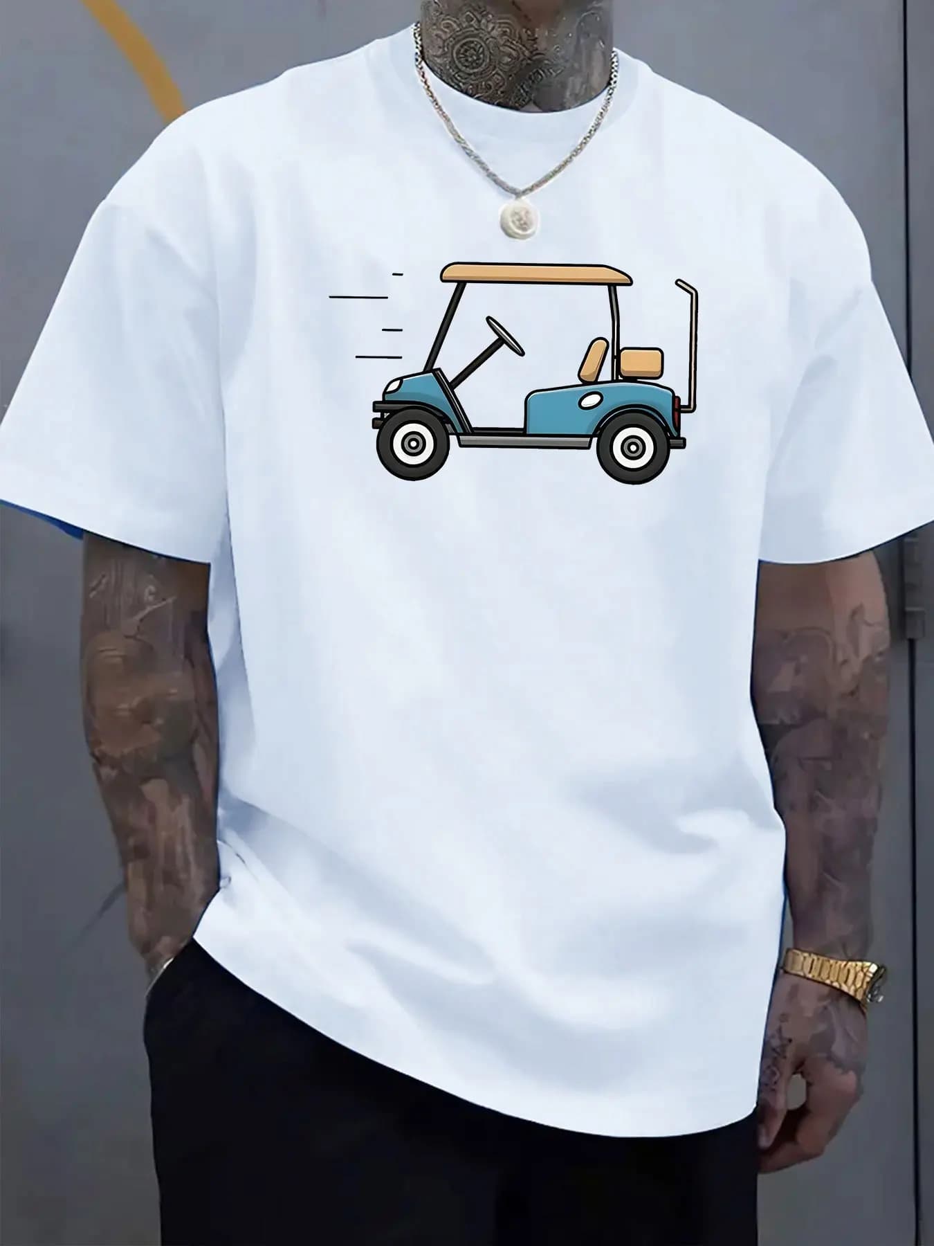 T-shirt, casual estiva girocollo a maniche corte lavabile in lavatrice, leggera e traspirante, adatta per l'uso quotidiano, maglietta da golf