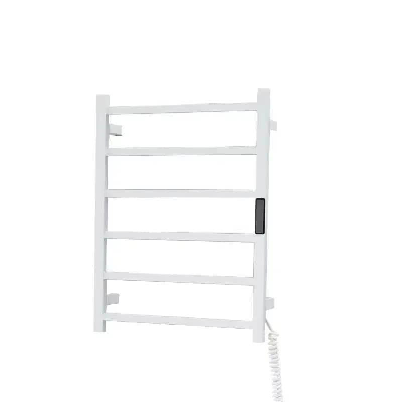 Smart Wall-Mounted Gold Electric Towel Rack with 5 Bars 304 Stainless Steel Bathroom Heater & Towel Warmer