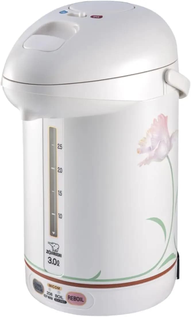 3.0 liters white electric kettle with Micom technology for quick boiling