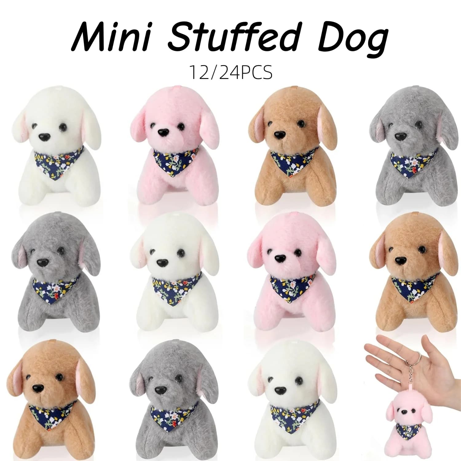 12/24 pezzi mini peluche cani di peluche 12 cm peluche cucciolo di peluche per adotter un animale domestico bomboniere regali di compleanno baby shower