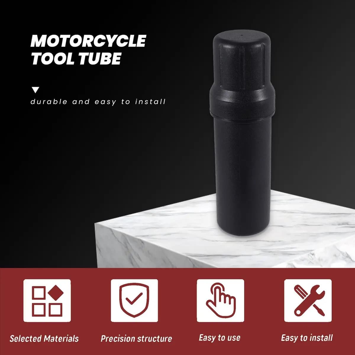 Compatible Motorcycle Accessories Waterproof Tool Tube Gloves Raincoat Storage Box Universal for Honda Yamaha Kawasaki