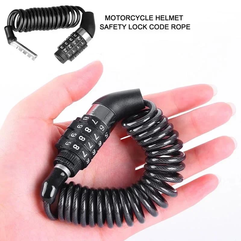 Moto antifurto password lucchetto fune metallica lucchetto per bagagli lucchetto per casco lucchetto per bicicletta lucchetto a catena metallica