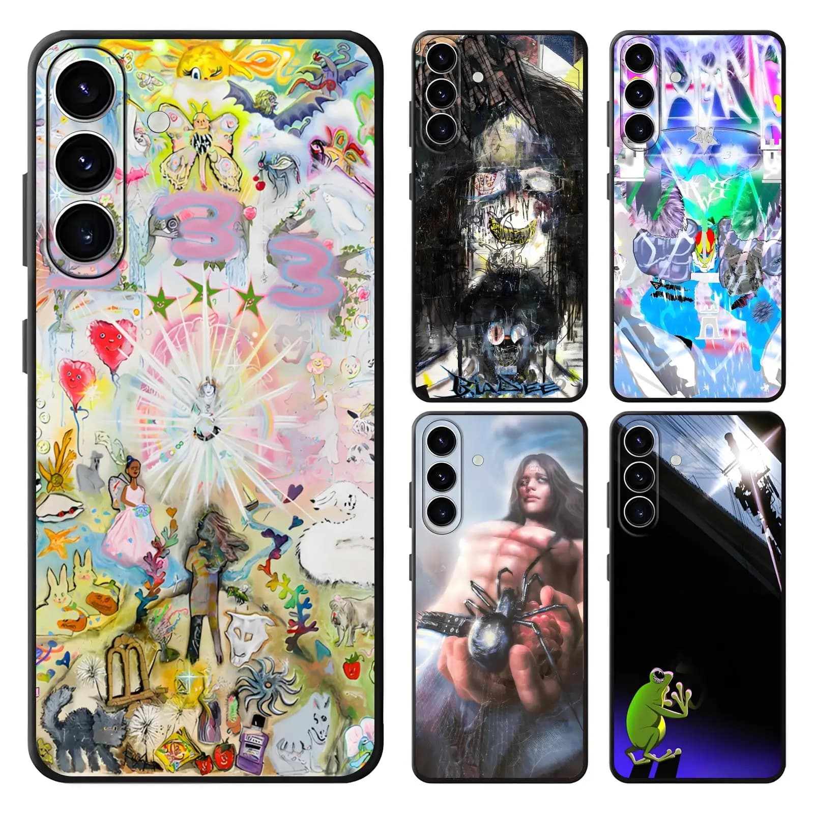 Music Albums B-Bladee 333 Phone Case For Samsung A57 A56 A37 A27 A17 A36 A26 A55 A35 Anti-Drop Soft Black Case