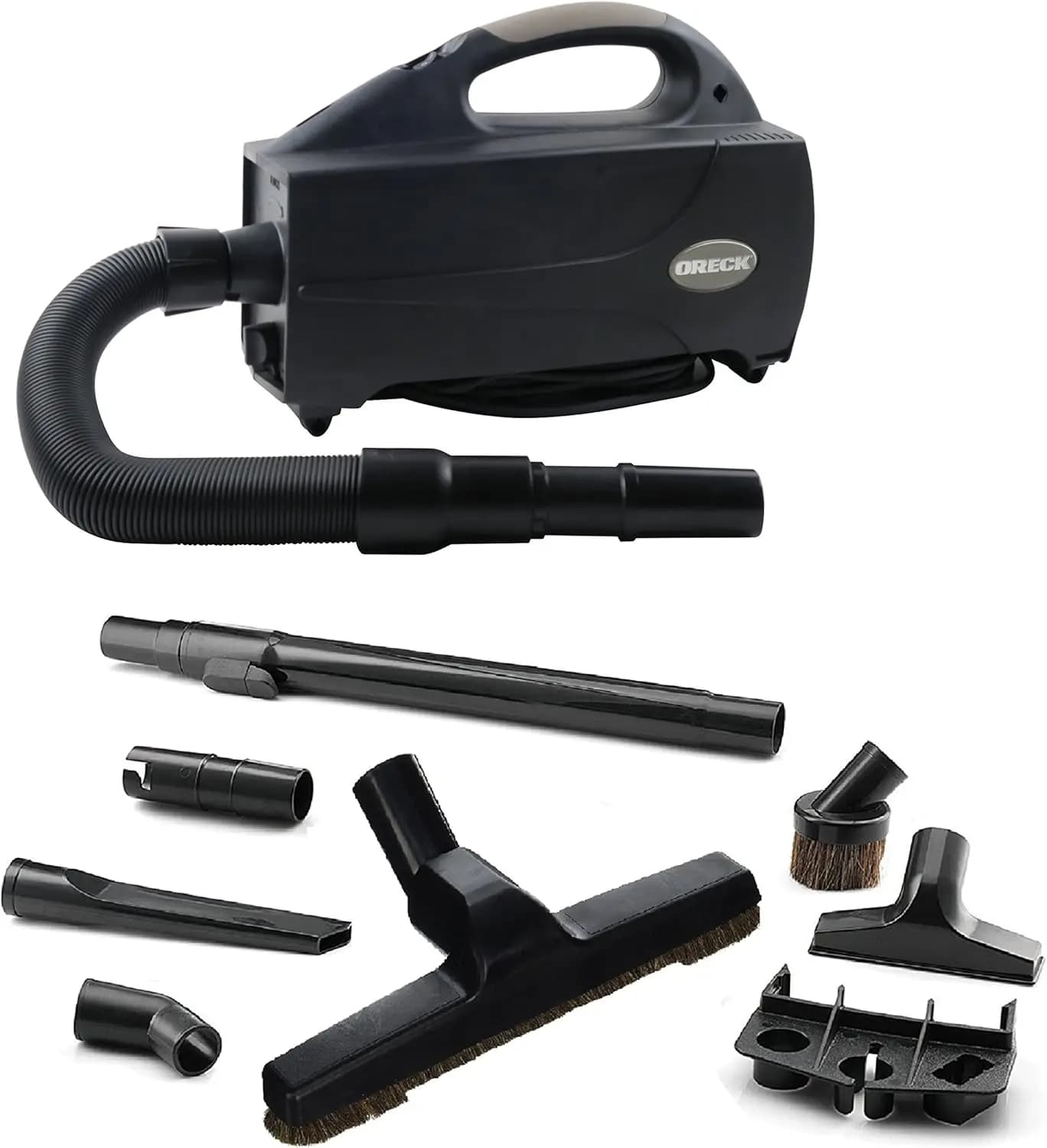 Portable Corded Canister Vacuum Cleaner for Home Carpet and Hard Floors, Lightweight with Powerful Suction and Versatile Tools