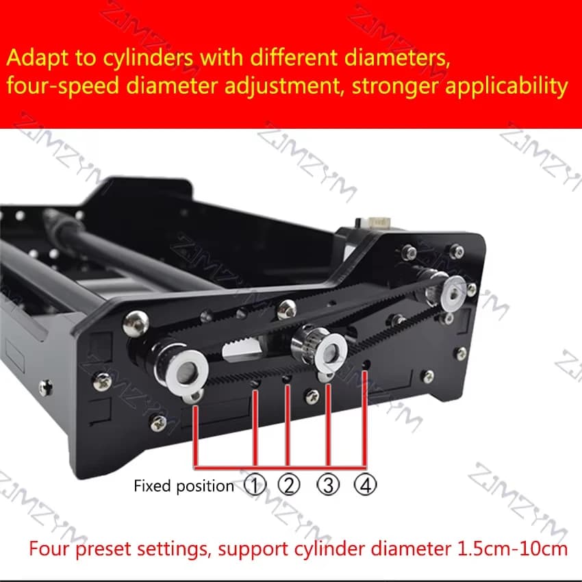 MD-A1020 Laser Engraving Machine Rotating Roller Platform Incision Form Wheel Rotating Platform for Cylindrical Incision 12/24V