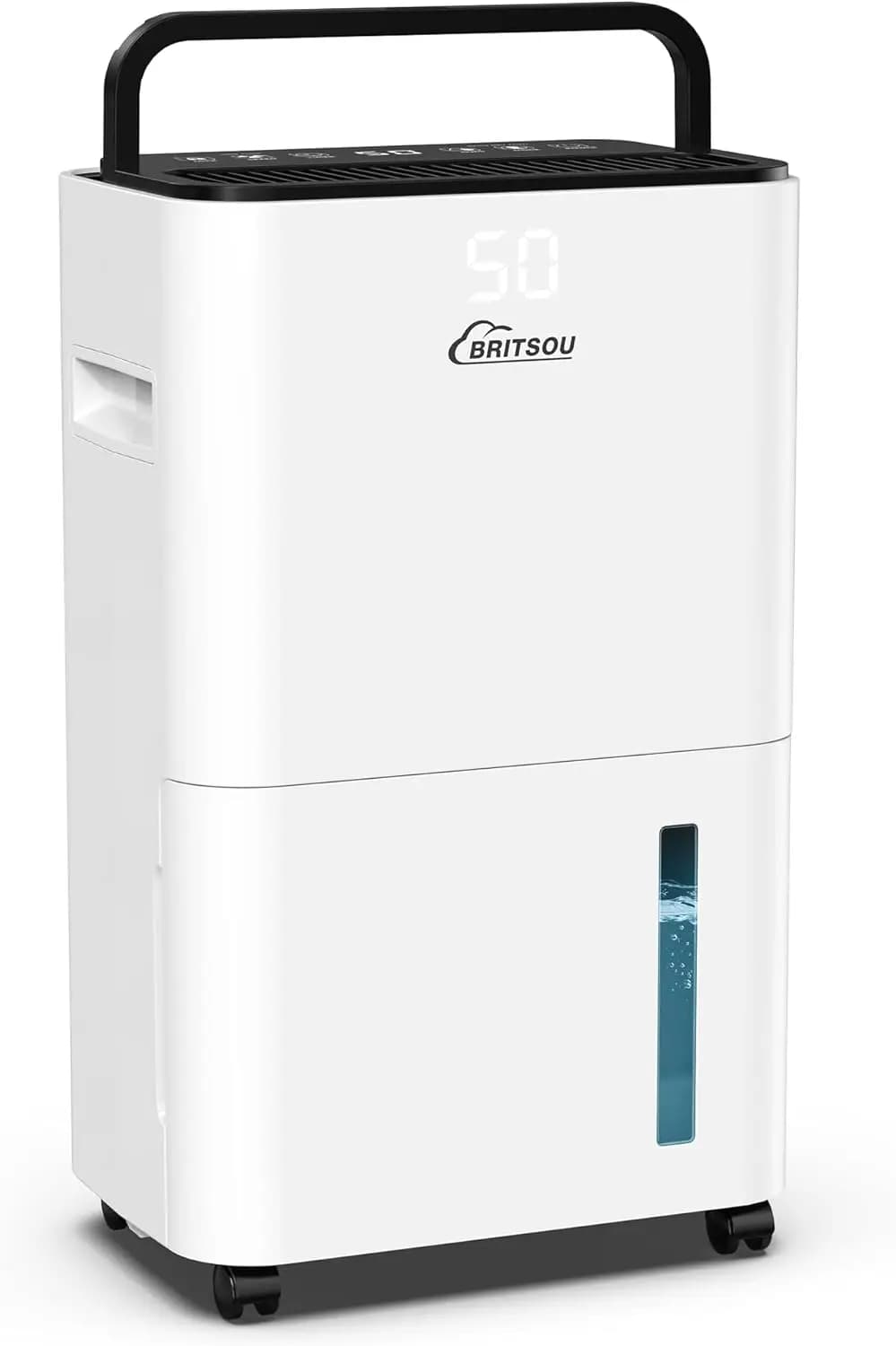 Deumidificatore da 34 Pint con Tubo di Scarico e Serbatoio da 0,66 Galloni, Spegnimento Automatico, Timer 24 Ore per Casa e Seminterrato