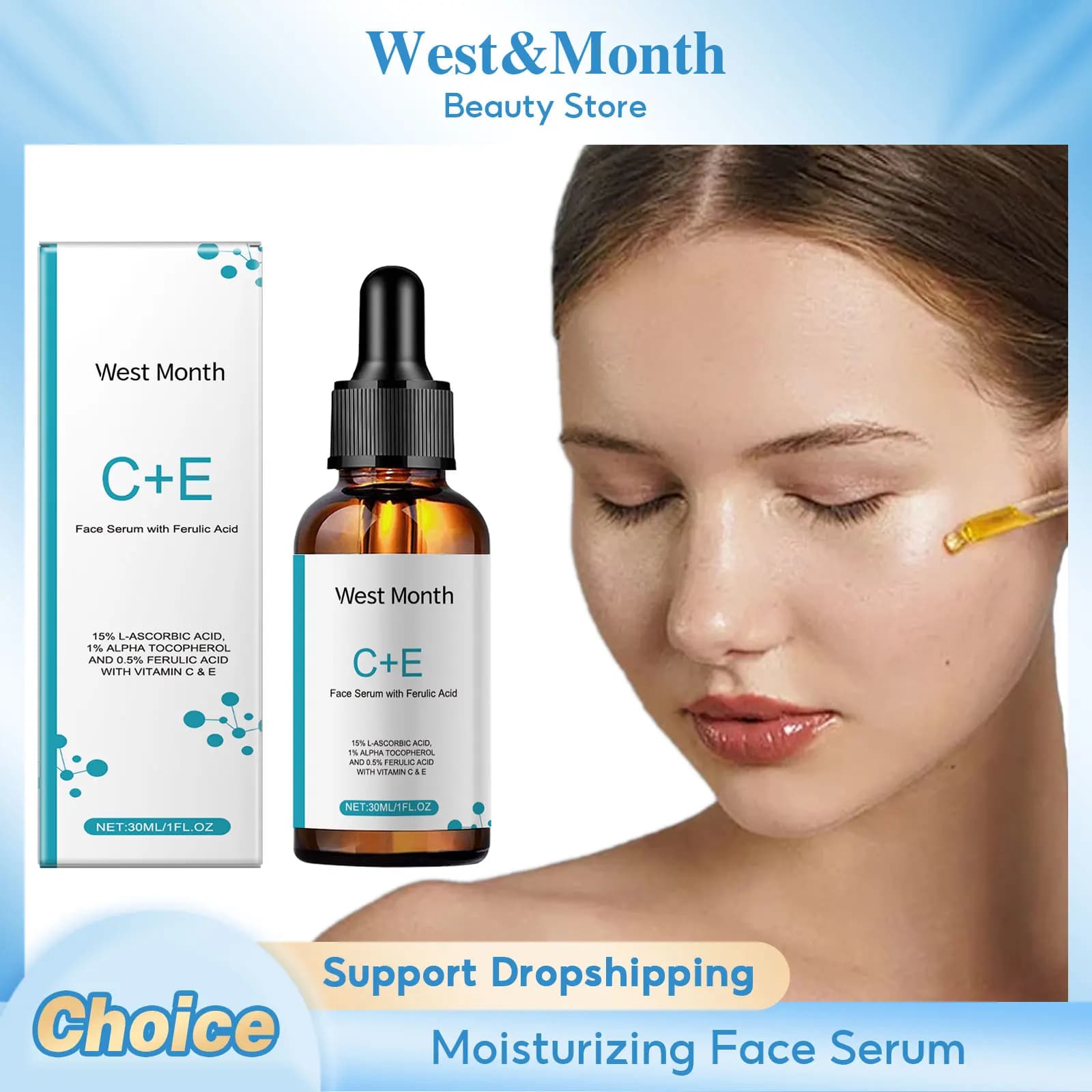 Vitamin C And Siero Lifting Hydrating Dissolvency Thin Lines Reduce Pores Rassodante Ferulic Acid Face Essence Korean Skin Care Products
