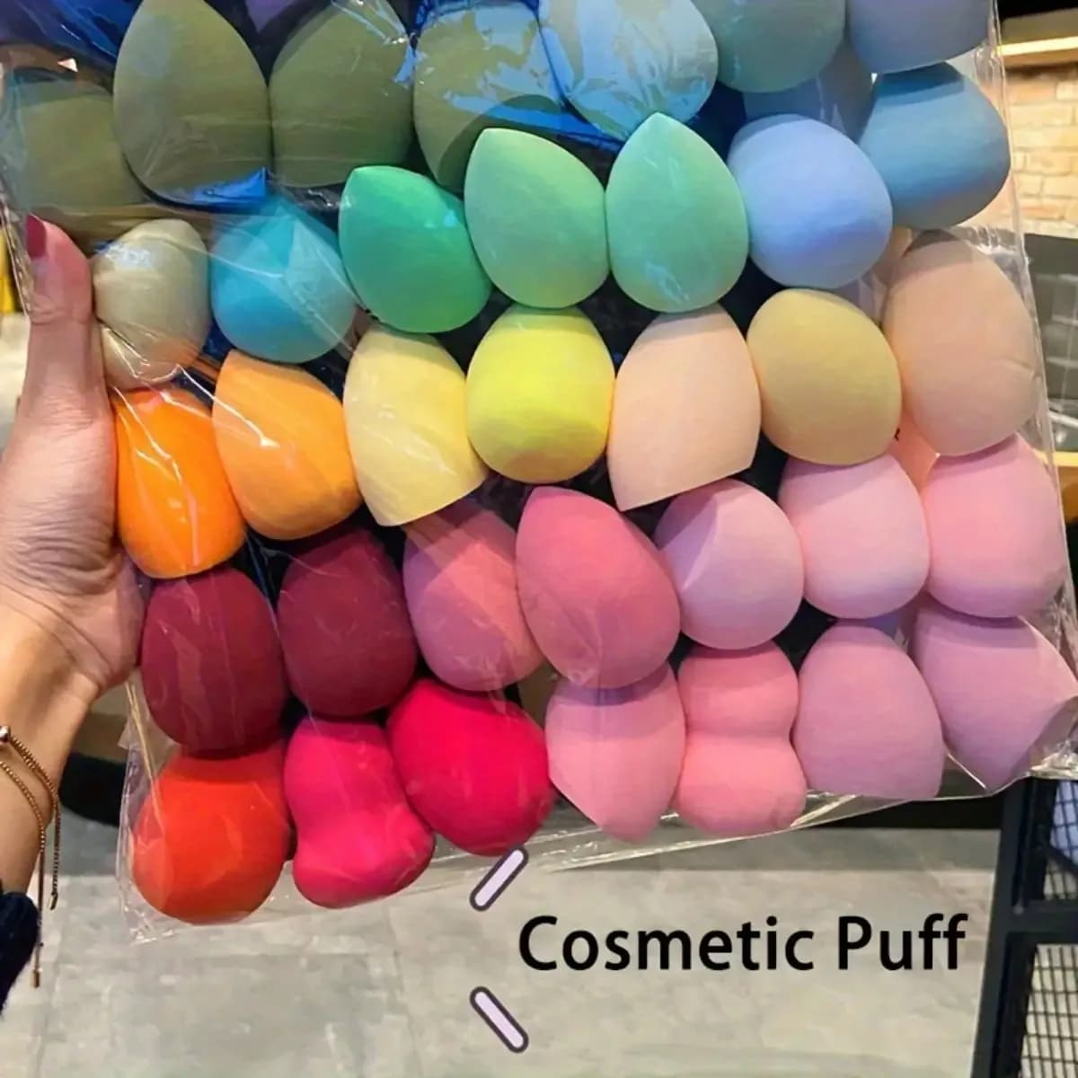 Set di 14 Spugne per Trucco - 12 Beauty Blender Ultra-Morbidi + 2 Scatole Portaoggetti, Senza Lattice per Fondotinta e Cipria