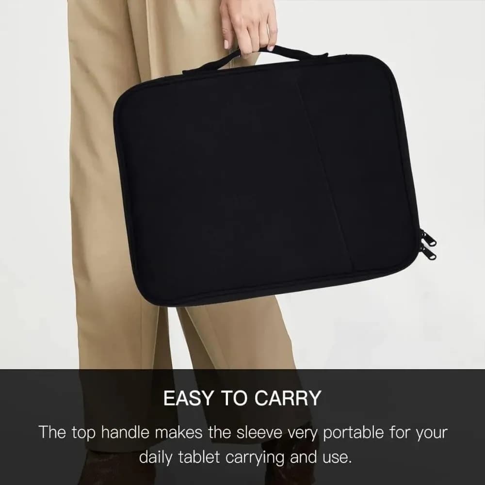 Borse per laptop portatili con maniglia, custodia per laptop ultra sottile impermeabile, leggera, multistrato, per computer portatile, uso in ufficio