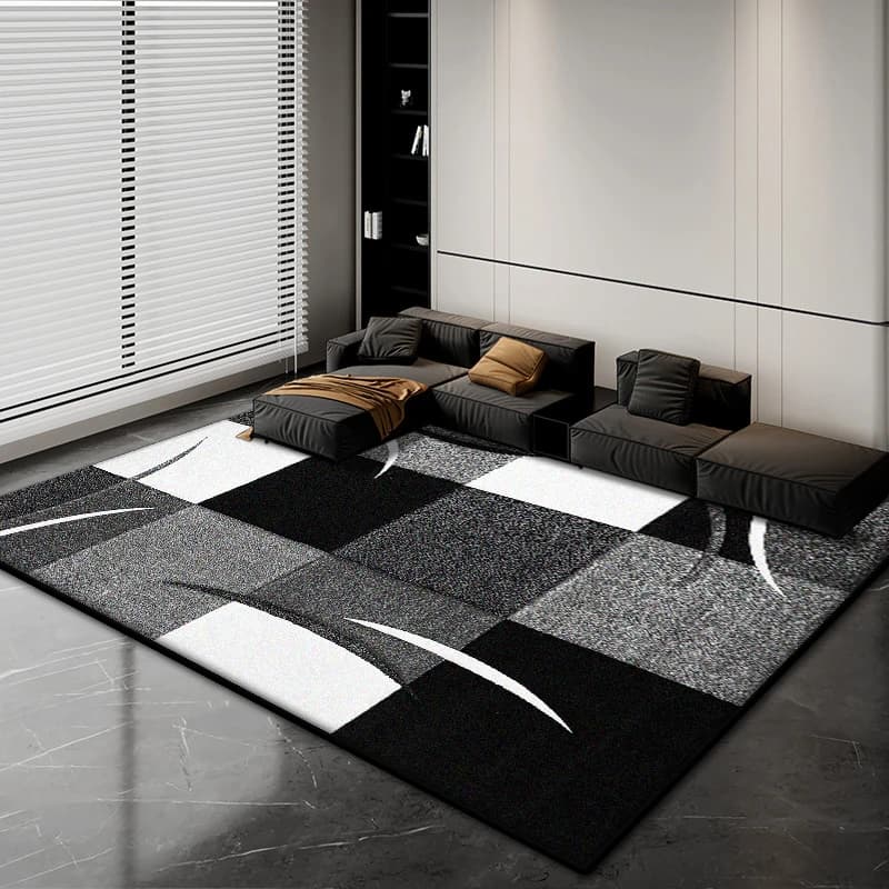 Tappeto di lusso astratto nordico Decorazione della casa Soggiorno Soffici tappeti di peluche 200x300 cm Camera da letto Ufficio Area Tappetini antiscivolo