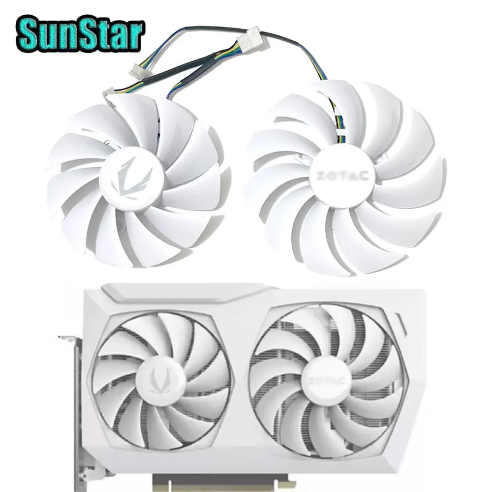 NUOVO 88 MILLIMETRI/100 MILLIMETRI RTX 3060 RTX 3070 AMP Bianco GPU Ventola Di Raffreddamento GAA8S2U GA92S2U Per Zotac RTX 3060Ti 3060 AMP RTX 3070 scheda video