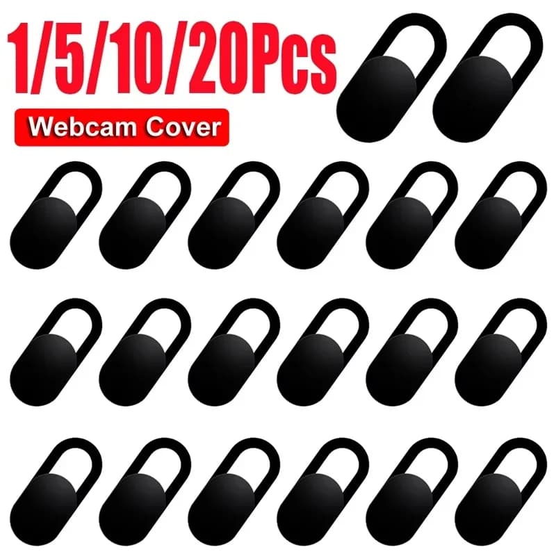 1/5/10/20Pcs WebCam Cover Shutter Magnet Slider Universal Phone Antispy Camera Cover For Laptop iPad PC Macbook Privacy Sticker