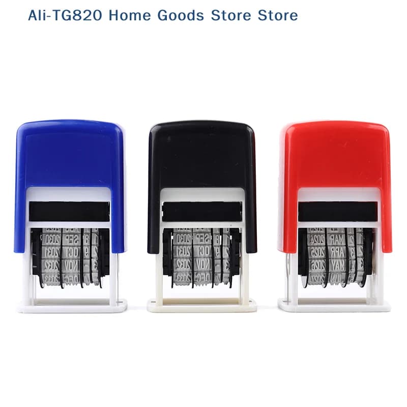 [TG820]DIY Handle Account Date Stamps Stamping Mud Set Mini Self-Inking Stamps For Office Escolar Supplies Emboss
