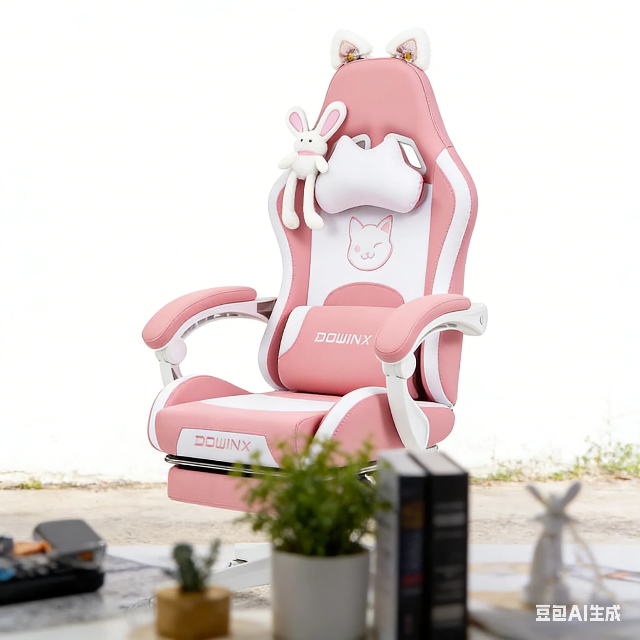 AOLIVIYA Sedia da gaming ergonomica moderna per donna, comoda per la casa, con schienale, per computer, camera da letto, scrivania per studio, modello B97281