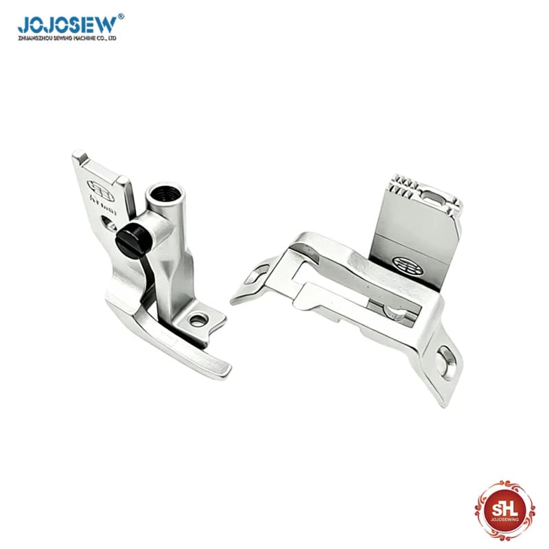 8B high hemming four-piece set new control upper and lower left stops are consistent. High hemming presser foot pin plate teeth.