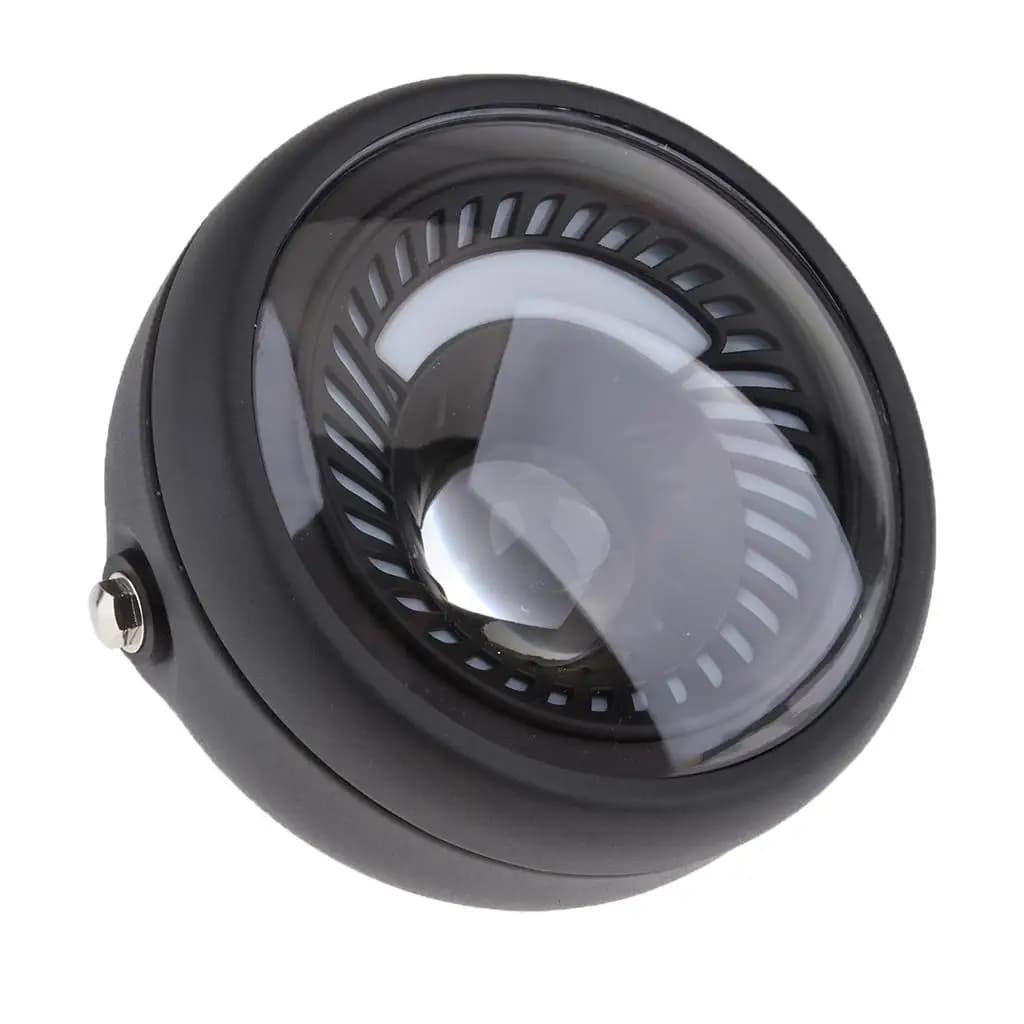 Faro LED Rotondo da 7 Pollici per Moto, Luce Anteriore in Metallo Resistente per Chopper, Cruiser e Cafe Racer