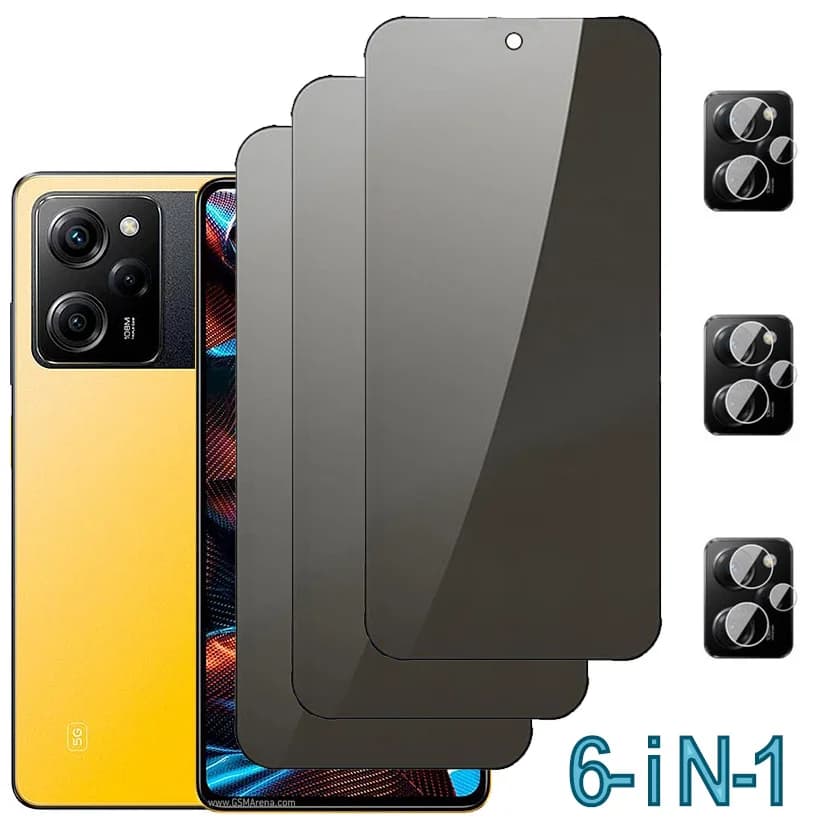 Poco F5, Privacy Glass Poco X5 Pro 5g Vetro temperato Xiaomi Poco X4 X3 F4 GT X3 Pro glass 9H Proteggi schermo anti-spia Pellicola Poco X 5 Pro 5G Previene lo sbirciare Occhiali protettivi Poko F5 Pro