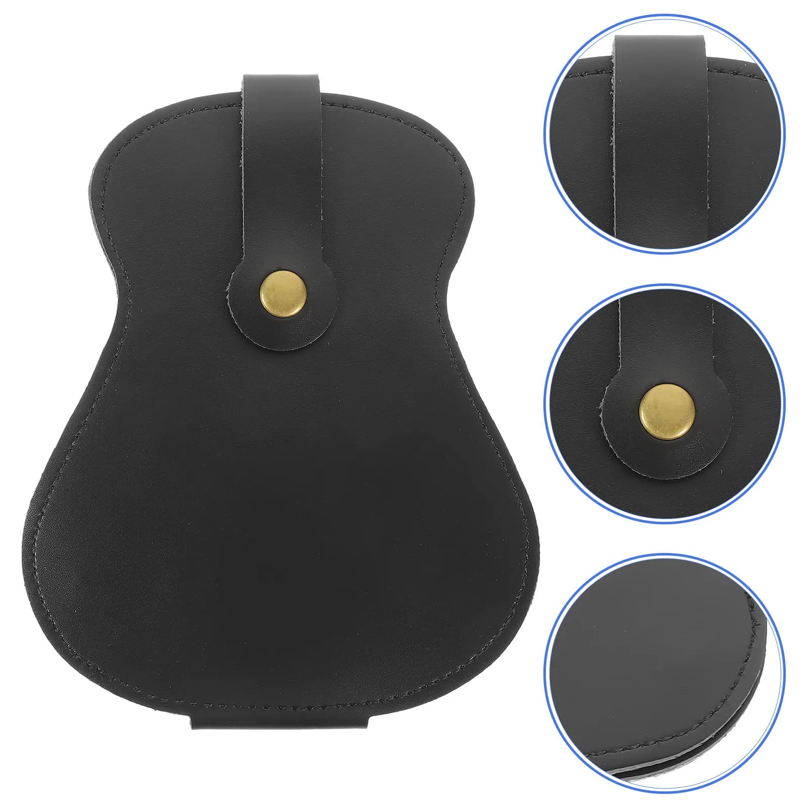 Borsa Porta Plettri per Chitarra in PU Premium, Organizzatore per Plettri Artigianale, Previene Rotture e Perdite, Ideale come Regalo per Chitarristi, Compleanno