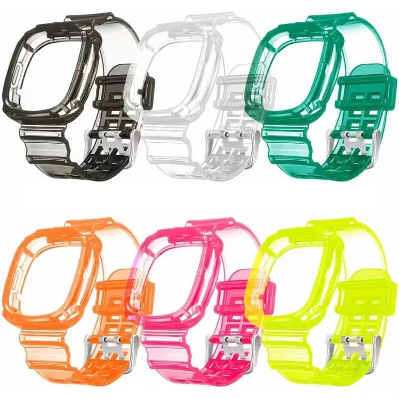 Cinturino per Fitbit Versa 4/Versa 3 cinturino trasparente per Sense2 Sense 2 Smart Watch cinturino sportivo di ricambio