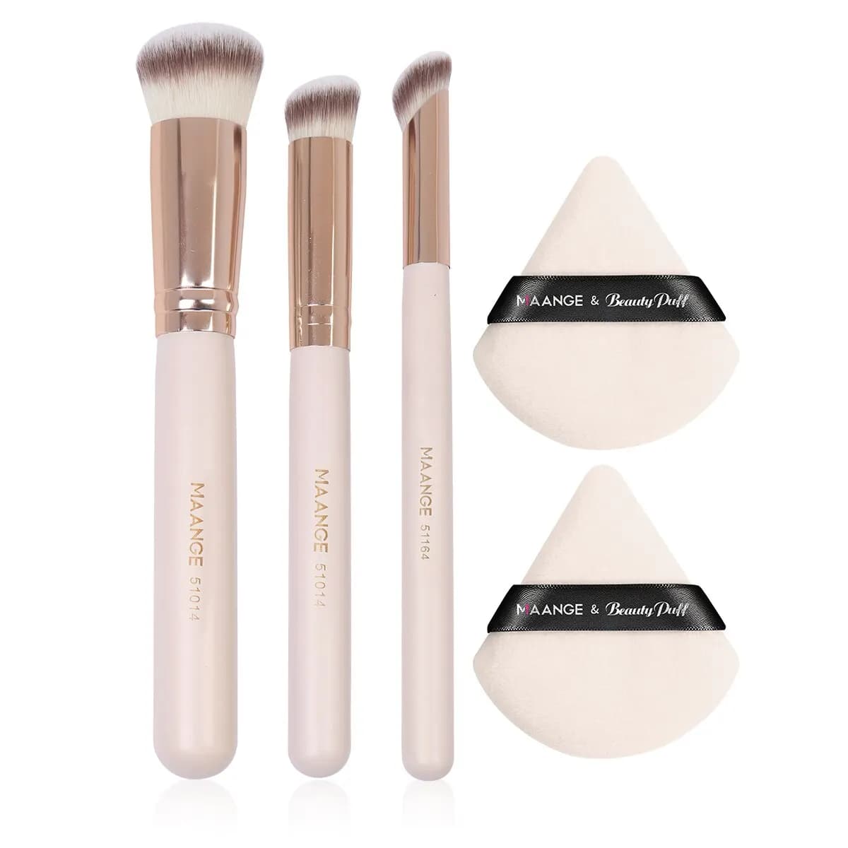 3 pieces set of brushes for makeup + 2 pieces dry air pillow breath shadow brush concealer foundation woman cosmetics fard mixing tools