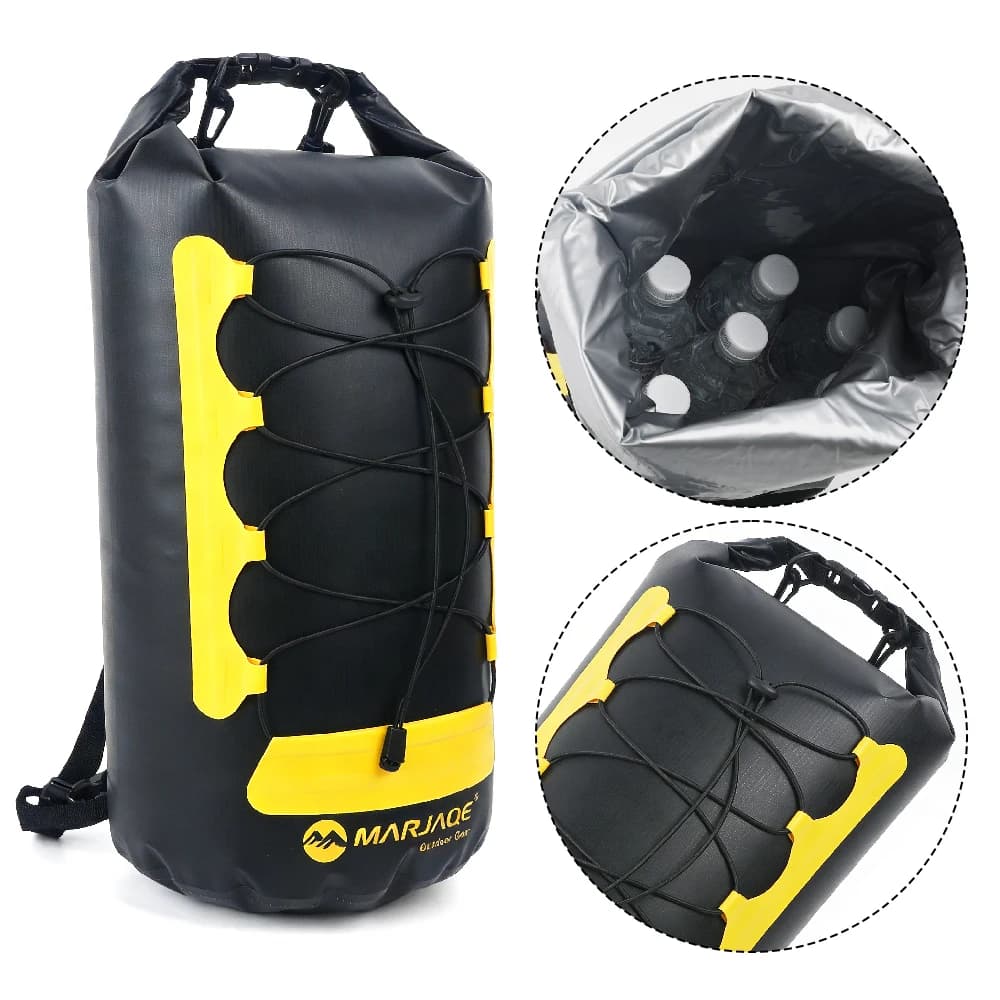 1 Borsa Impermeabile Galleggiante da 20L - Zaino Leggero e Impermeabile per Kayak, Nautica, Campeggio, Escursionismo, Paddleboard