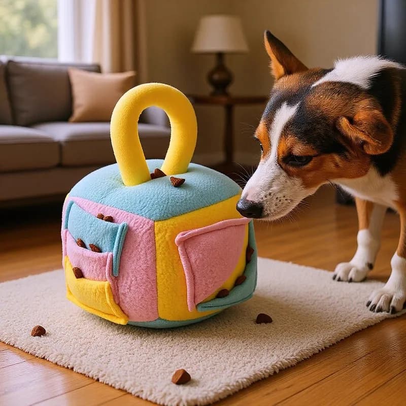 Pet Dog Square Ball Sniffing Mat, Educational Toy, Digestive Aid, Anti-Choking Mat, Pet Educational Toy