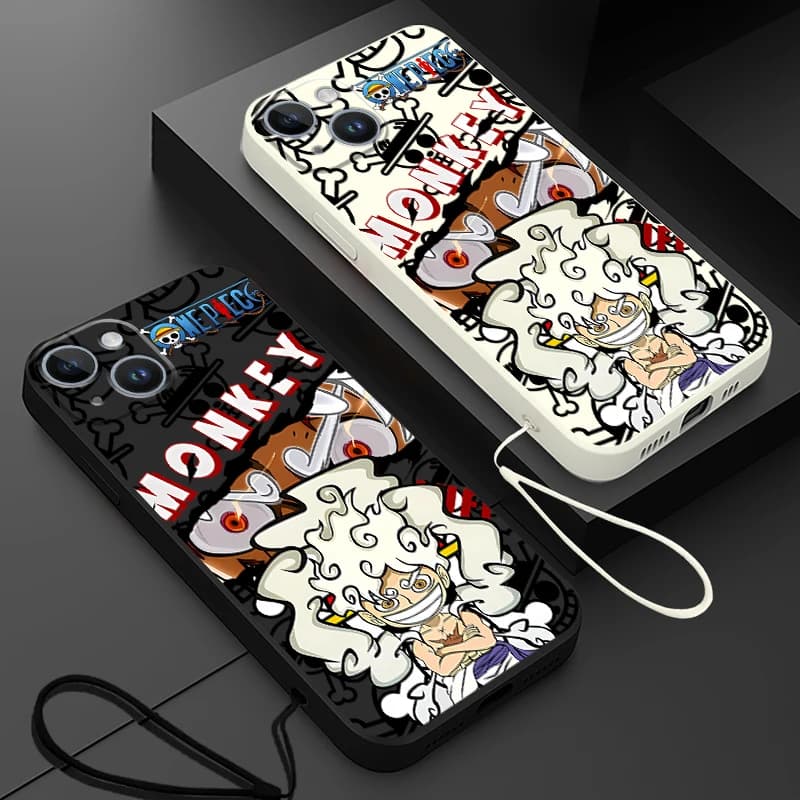 Cover per Apple iPhone 17 Pro Max 11 16 15 XS XR 12 Plus 7 8 Air 13 Mini, Custodia per Telefono Anime One Piece