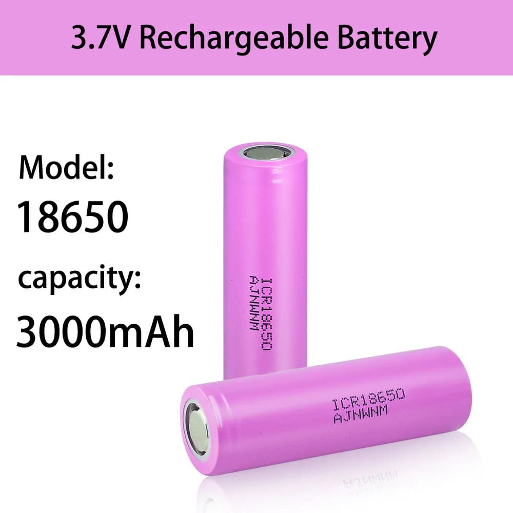 1-16 pieces ICR18650 3.7v 3000mah 18650 Lithium rechargeable batteries Electric torque batteries Front lamp batteries