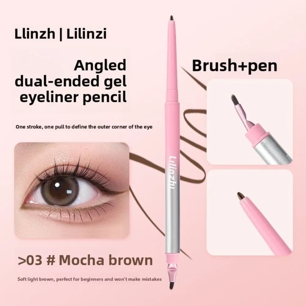 Regali: Penna Gel Eyeliner a Doppia Punta, Impermeabile, Resistente al Sudore, Lunga Durata, con Angoli Arrotondati, Strumento per il Trucco