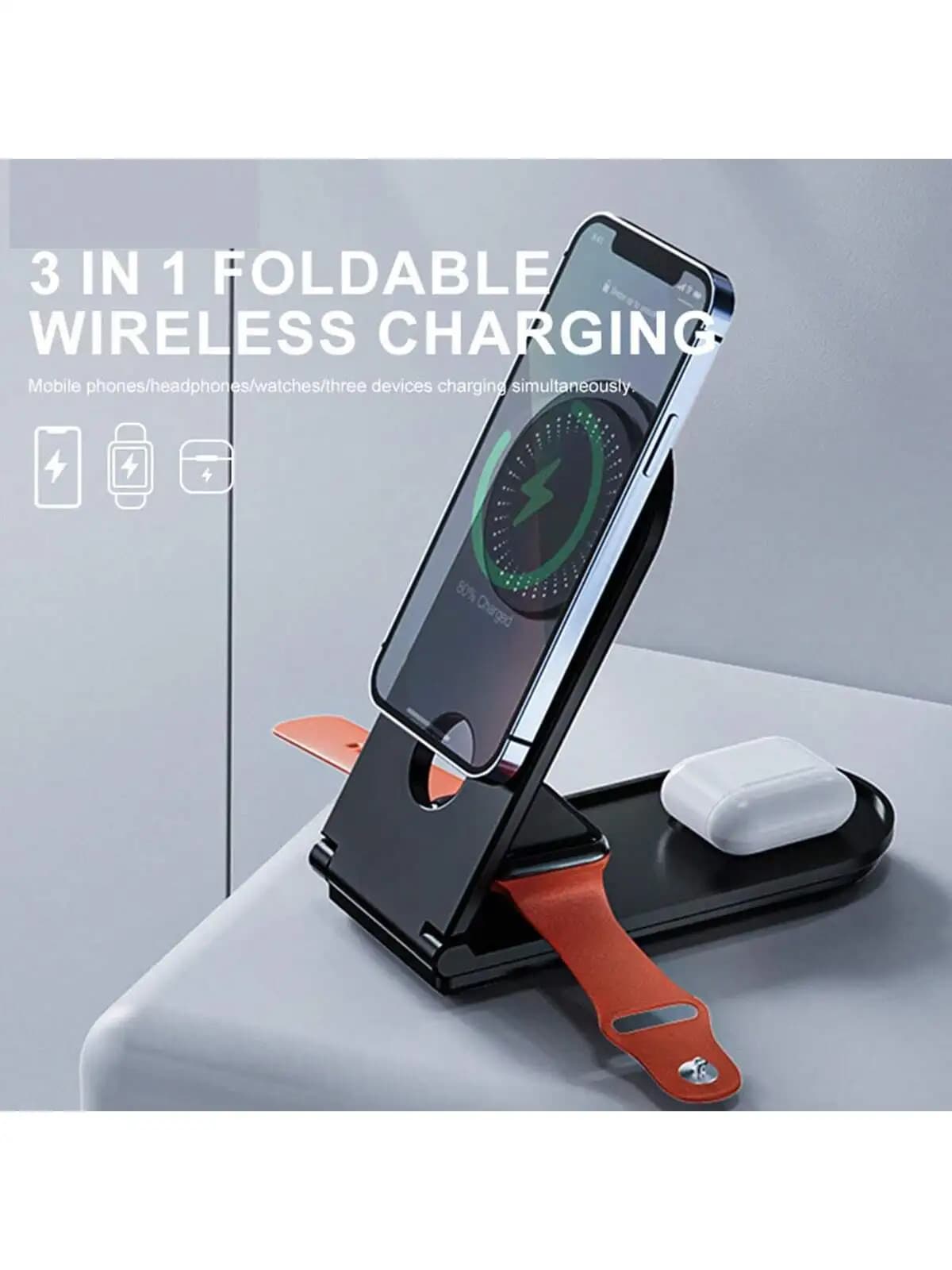 Base di Ricarica Wireless per iPhone 17/16/15/14/13 Pro XR 8 X XS Max Samsung Xiaomi, Stazione di Ricarica Rapida a Induzione