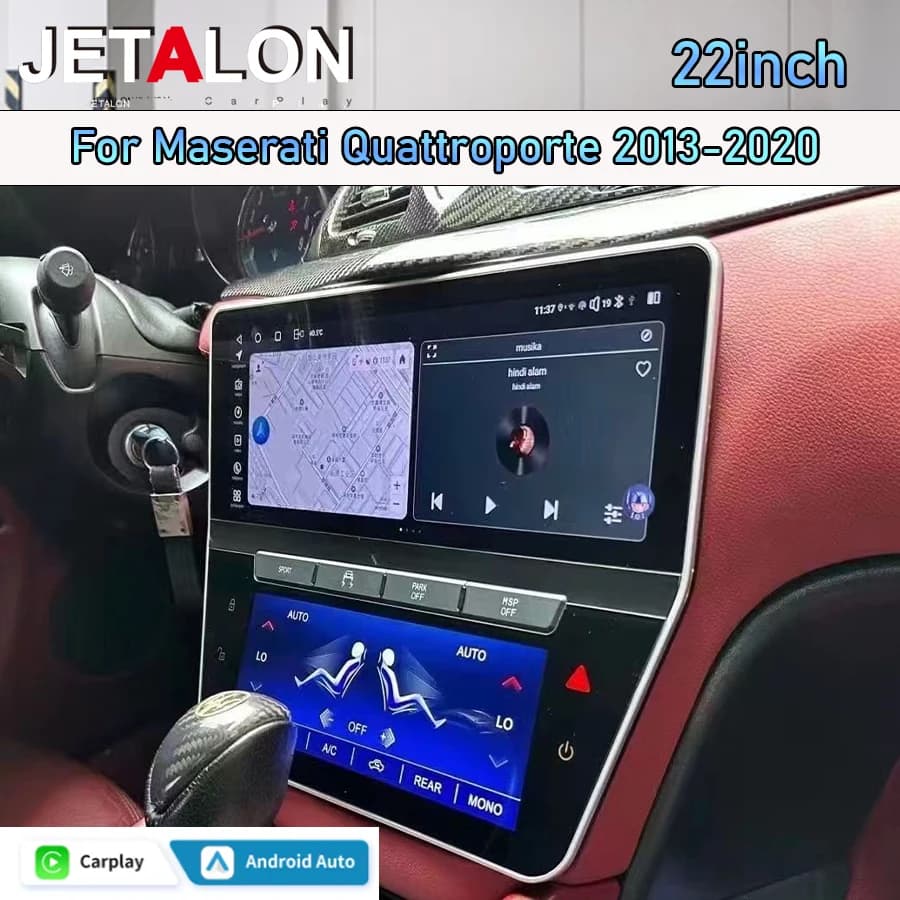 22" Curved Screen Android Car Radio For Maserati GT 2007-2015 Carplay Multimedia Player Navigation Stereo Head Unit DSP WIFI GPS