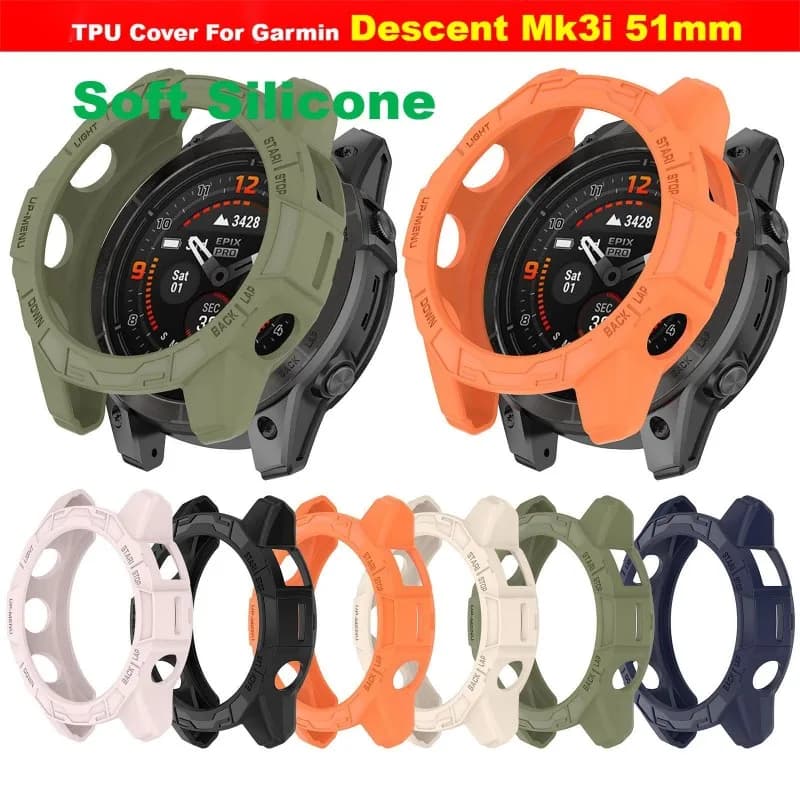 Custodia protettiva per Garmin Descent Mk3i 51mm Smart Watch Band TPU Cover in silicone Mk 3i Protezione paraurti Shell Accessori
