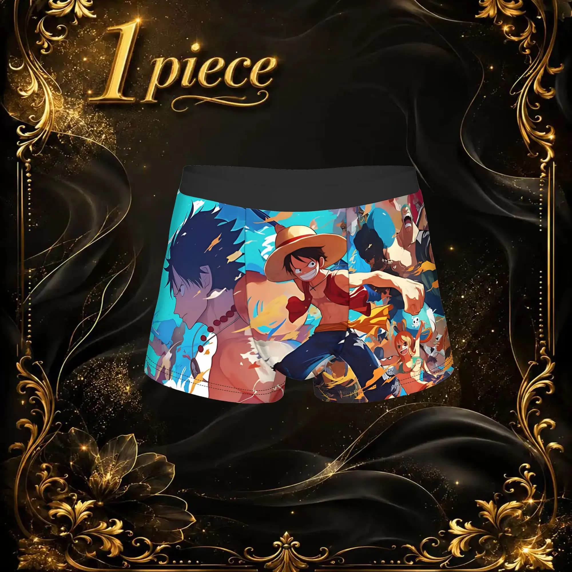 Anime One piece Theme Theme Boxers adults 18 plus Custom Underpants Breathbale Panties Men's Underwear Comfortable Shorts Boxer