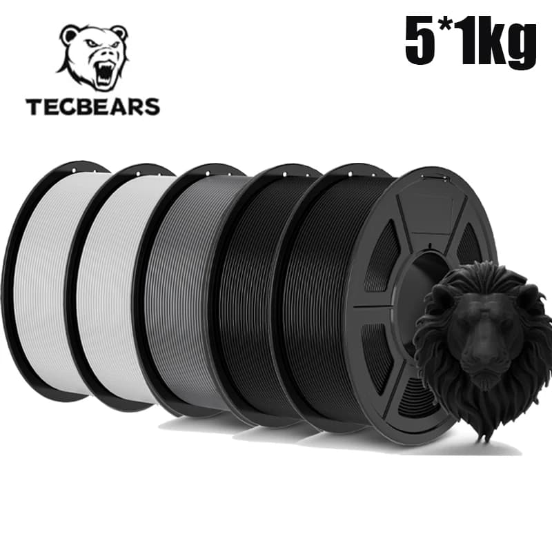 TECBEARS Filament 3D PLA/PETG/petg matt high speed /abs/seta/ HSMPLA/PLA Plus/pla 5 kg 1.75 mm 3D Printer Filament for 3D Printer