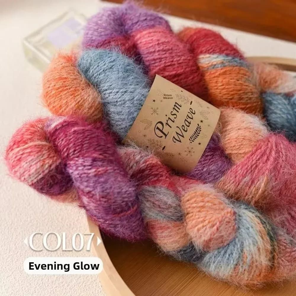 New 100g Hand Dyed Yarn Gradient Color Hand Woven Wool Blend Yarn Blend Material Gift Wool Yarn DIY Scarf, Hat, Sweater