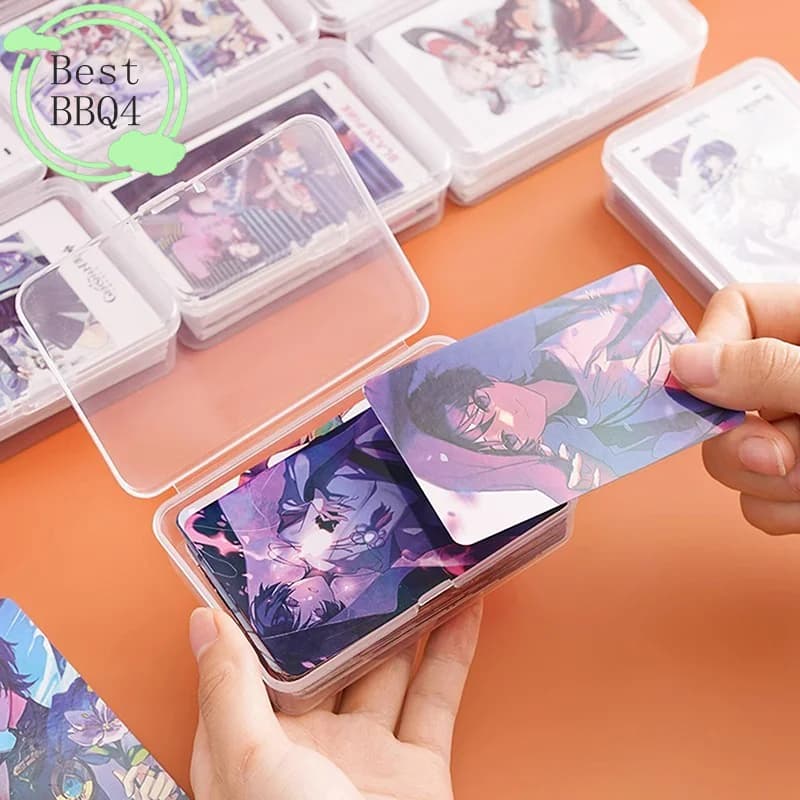 (BBQ4) Contenitore Trasparente in Plastica per Carte da Gioco, Scatola per Conservazione e Organizzazione di Carte da Poker e Giochi da Tavolo
