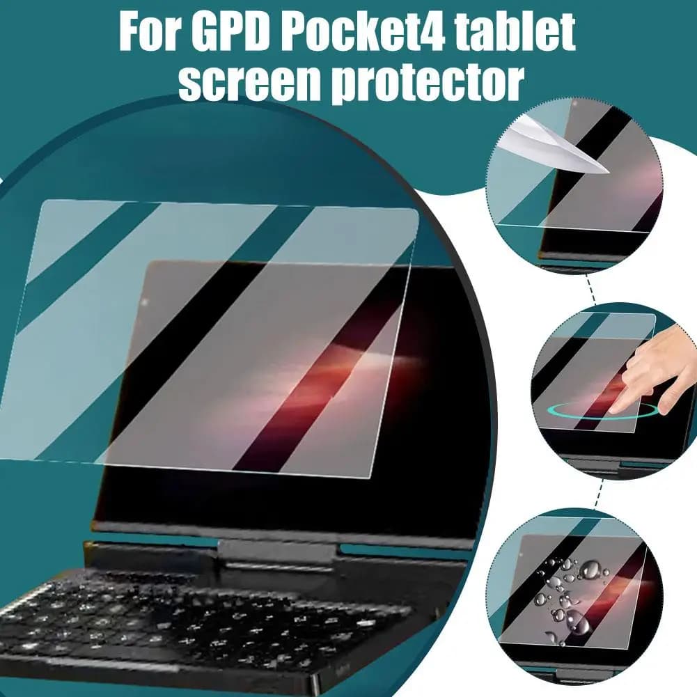 Pellicola Protettiva per Schermo Tablet GPD Pocket4 2025 da 8,8 Pollici, Film Morbido Antigraffio HD Non Temperato per Laptop Portatile (1 Pezzo)
