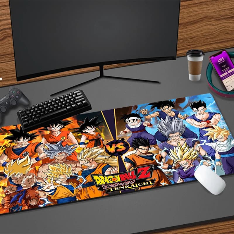 Tappetino per mouse DBZ Dragon Ball, accessori da gaming per PC, tappetino per computer, tappetino da scrivania, tappetino per tastiera e mouse Varmilo per laptop.