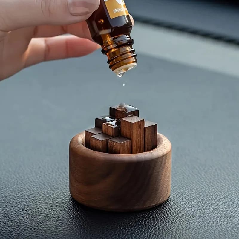 Diffusore in Legno Creativo, Dispenser per Aromaterapia con Bastoncini in Legno, Diffusore Decorativo per Oli Essenziali per la Casa