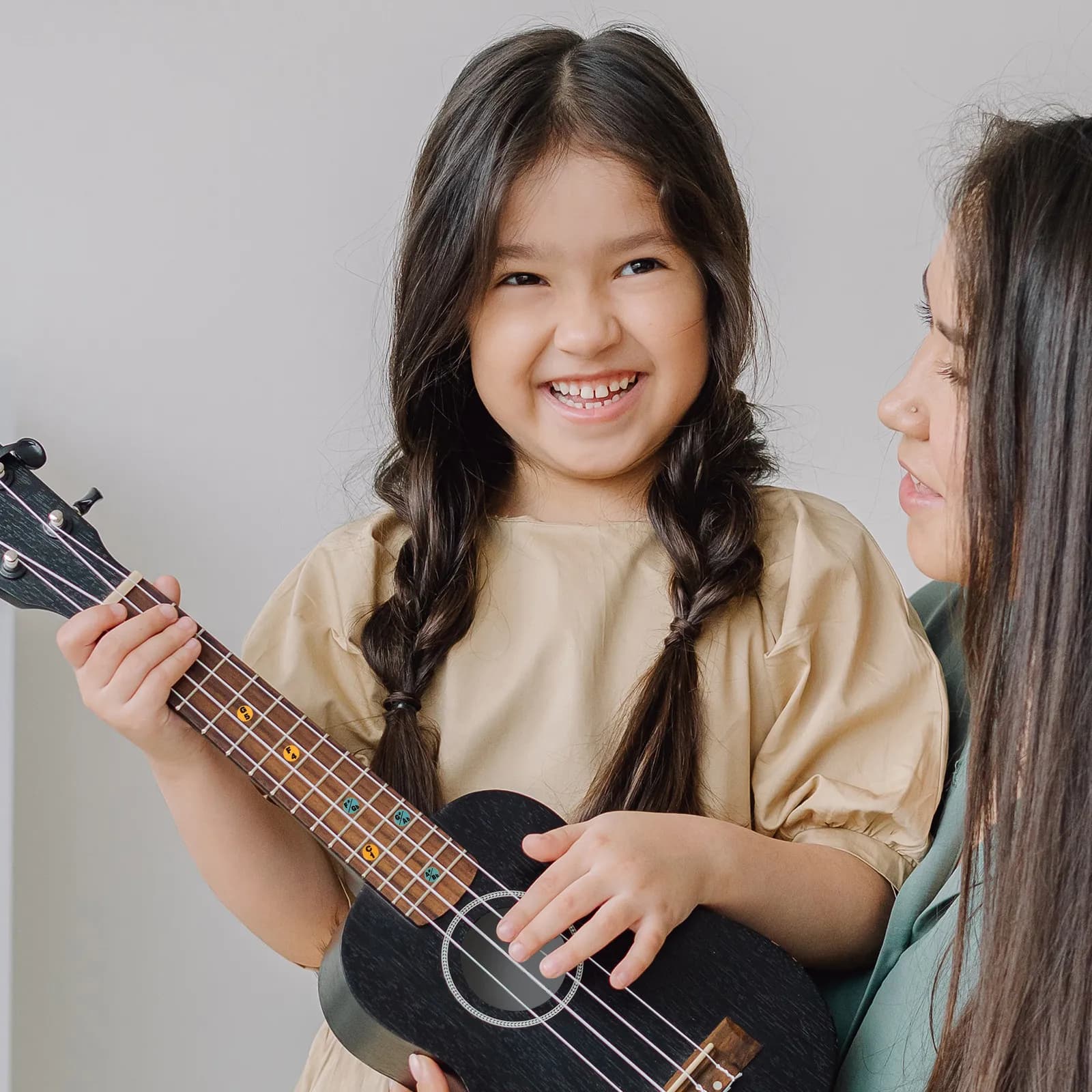 10 Pezzi Adesivi Scala per Ukulele, Guida per Tastiera, Decalcomanie per Note, Facili da Rimuovere Senza Residui, Adesivi per l'Apprendimento Musicale per Principianti