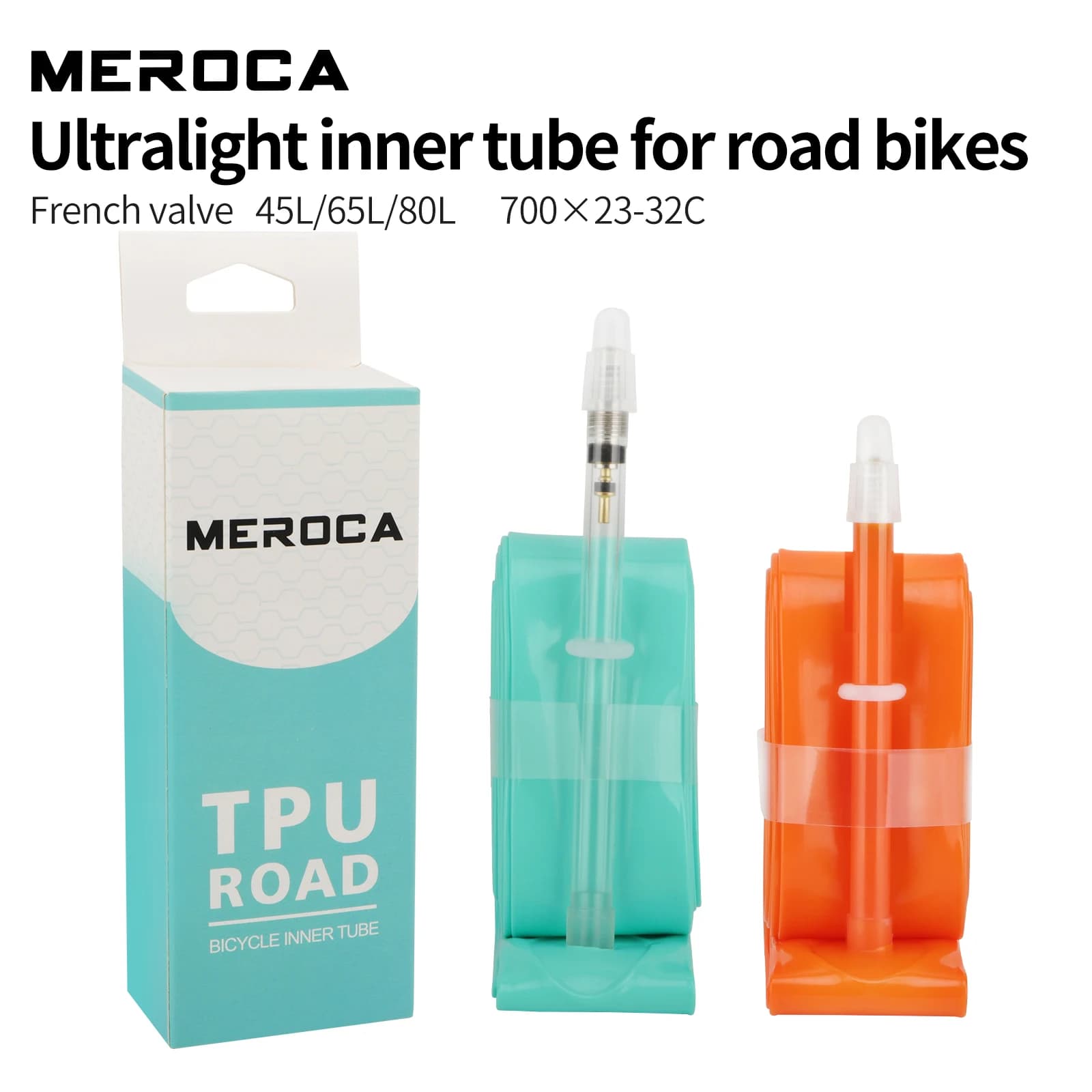 Camera d'aria in TPU per bici da corsa 700x23-32C, valvola FV 45L/65L/80L, camera d'aria ultraleggera per bici da strada per ciclismo