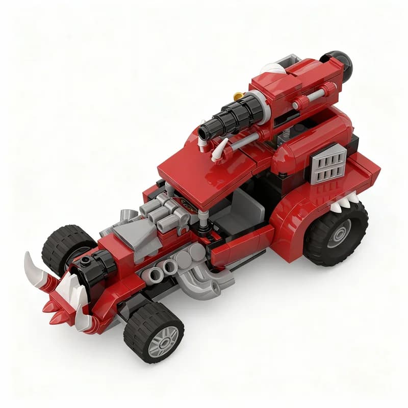 Set di Costruzioni MOC Ork Kustom Boosta Blasta da 252 Pezzi, Giocattolo Educativo Creativo Fai-da-Te, Regalo di Natale