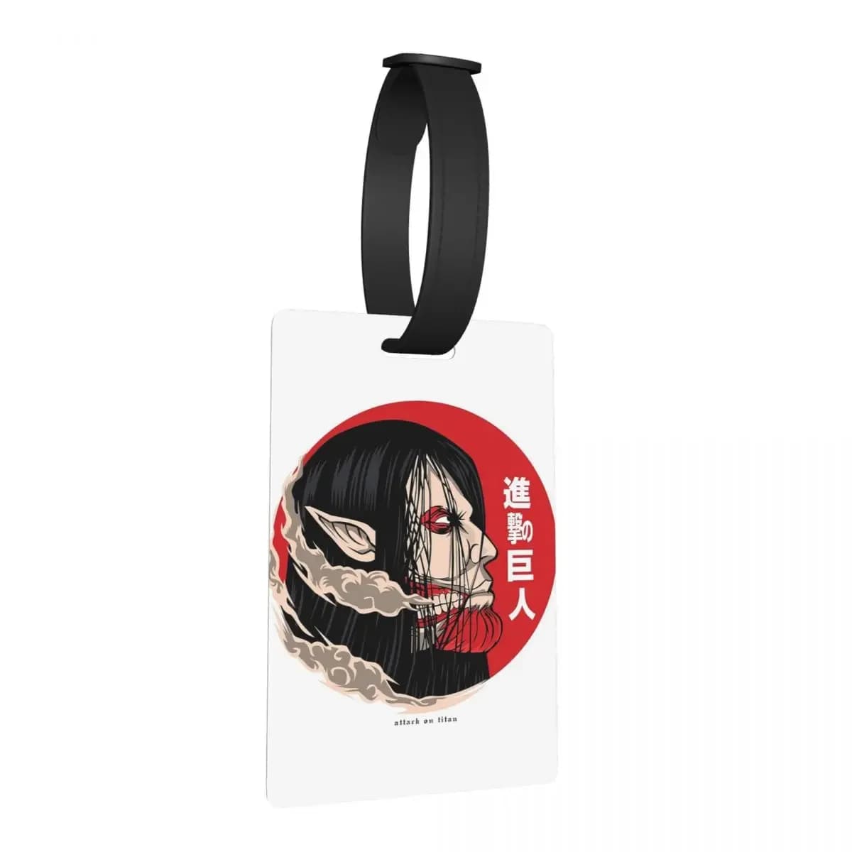 The Attacker Attack On Titan Giappone Cartoon Etichette per bagagli Valigia Bagagli portatili Etichetta d'imbarco Porta etichette ID Nome Indirizzo