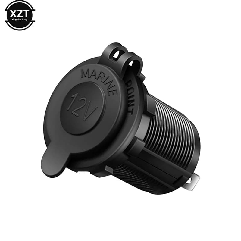 Presa accendisigari per auto 12V Spina impermeabile Adattatore presa di corrente per barca marina Moto Camion RV ATV con cavo D5
